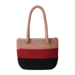 شنطة مخططة متعددة الألوان